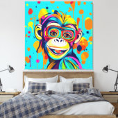 Toile Singe souriant (Insitu(Chambre))