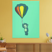 Toile singe volant : montgolfière (Insitu(Salon))
