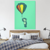Toile singe volant : montgolfière (Insitu(Chambre))