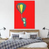 Toile singe volant : montgolfière (Insitu(Chambre))