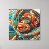 TOILE SINGES DANS L'ESPACE (Recto)