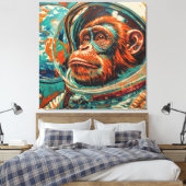 TOILE SINGES DANS L'ESPACE (Insitu(Chambre))