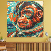 TOILE SINGES DANS L'ESPACE (Insitu(Salon))