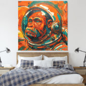 TOILE SINGES DANS L'ESPACE-2 (Insitu(Chambre))