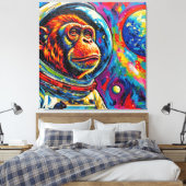 TOILE SINGES DANS L'ESPACE-4 (Insitu(Chambre))
