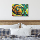 TOILE SINGES DANS L'ESPACE-5 (Insitu(Chambre))