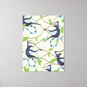 Toile Singes vintages