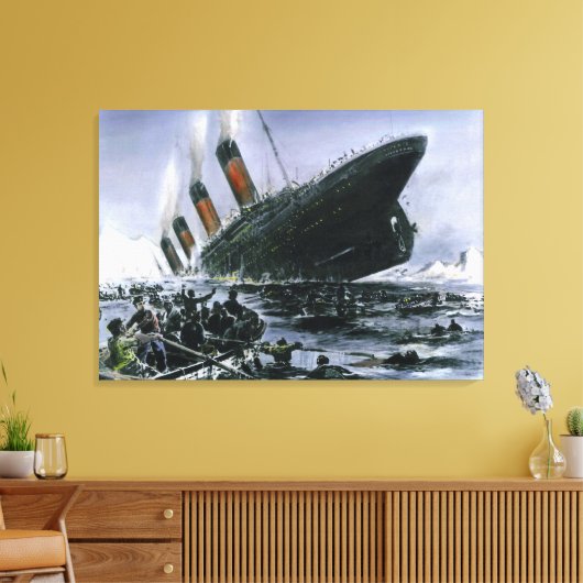 Toile Sinking RMS Titanic (Insitu(Salon))