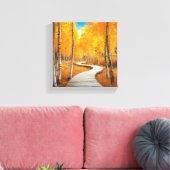 Toile Sinuant à travers la forêt dorée (Insitu(Salon))