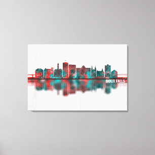 Toile Sioux Falls South Dakota Skyline