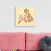 Toile Sirène assise (Insitu(Salon))