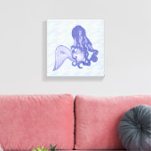 Toile Sirène assise bleue (Insitu(Salon))