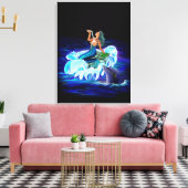 Toile Sirène avec dauphin (Insitu(Salon))