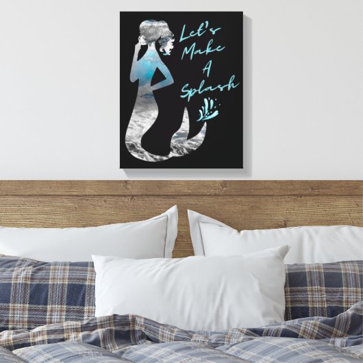 Toile Sirène d'océan Faisons un éclaboussure (Insitu(Chambre))