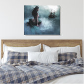 Toile Sirène et navire pirate (Insitu(Chambre))