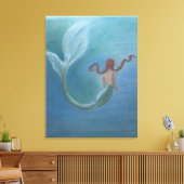 Toile Sirène sous l'eau (Insitu(Salon))