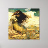 Toile Sirène sur les sables d'or (Recto)