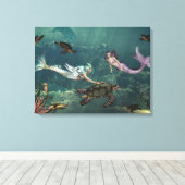 Toile Sirènes à Turtle Springs (Insitu (Plancher de Bois))