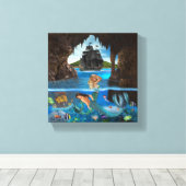 TOILE SIRÈNES DE LA GROTTE PIRATE (Insitu (Plancher de Bois))