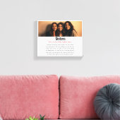 Toile Sister Memorial Définition Custom Acrylique Keepsa (Insitu(Salon))