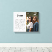 Toile Sister Memorial Définition Custom Acrylique Keepsa (Insitu (Plancher de Bois))