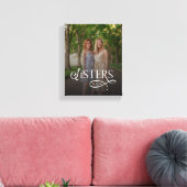 Toile Sisters Photo Personalized Monogram (Insitu(Salon))
