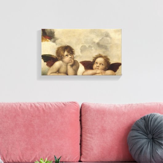 Toile Sistine Madonna Angels par Raphael (Insitu(Salon))