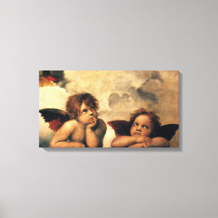 Toile Sistine Madonna Angels par Raphael Sanzio