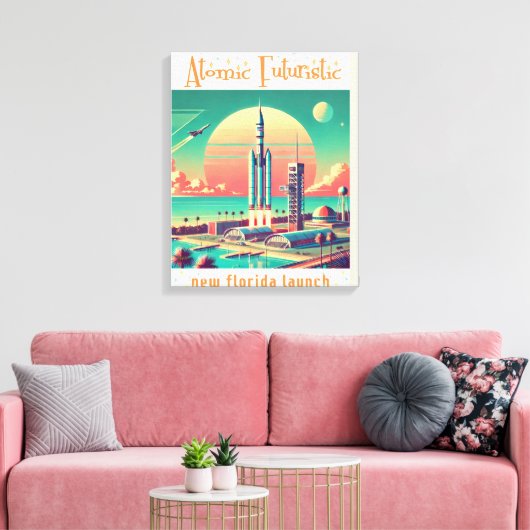 Toile Site de lancement New Florida Futuriste Atomique (Insitu(Salon))