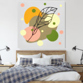 Toile Sites abstraits intéressants avec feuilles (Insitu(Chambre))