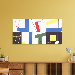 Toile Six Espaces avec des croix Sophie Taeuber-Arp