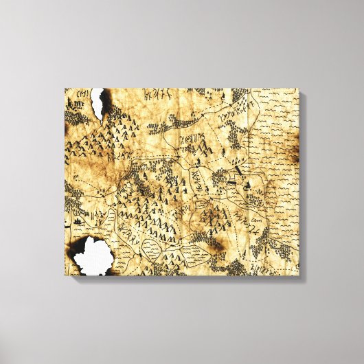 Toile Sixième carte du royaume oublié (Recto)