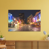 Toile Sixième Rue À Dusk Dans Le Centre-Ville D'Austin, (Insitu(Salon))