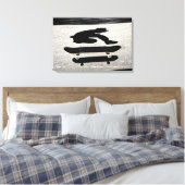 Toile skateboard pris en sandwich (Insitu(Chambre))