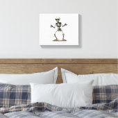 Toile Skeleton Doing Dab - Drôle Halloween Dance Shi (Insitu(Chambre))