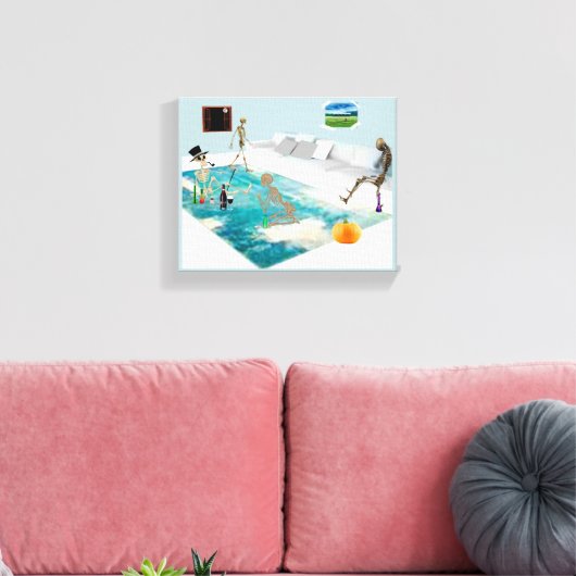 Toile Skeleton Halloween (Insitu(Salon))