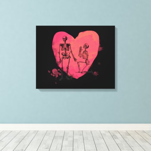 Toile Skeleton Love (Insitu (Plancher de Bois))