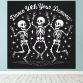 Toile Skeletons d'Halloween (Insitu (Plancher de Bois))