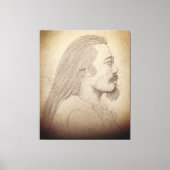 Toile "Sketch of Kitaro", musician, composer, artist (Recto)