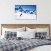Toile Ski avec Mont Matterhorn à Zermatt, Suisse (Insitu(Chambre))