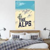 Toile Ski Dans Les Alpes (Insitu(Chambre))