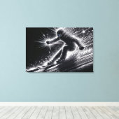 Toile Ski De Descente Avec Pistes Légères (Insitu (Plancher de Bois))