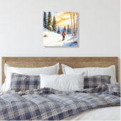 Toile Ski De Fond En Bois D'Hiver (Insitu(Chambre))
