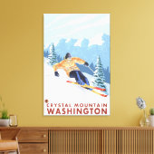 Toile Ski de neige - Crystal Mountain, WA (Insitu(Salon))