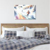 Toile Ski De Neige En Aquarelle (Insitu(Chambre))