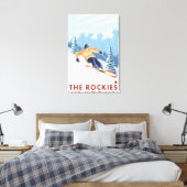 Toile Ski De Neige - Les Rocheuses (Insitu(Chambre))