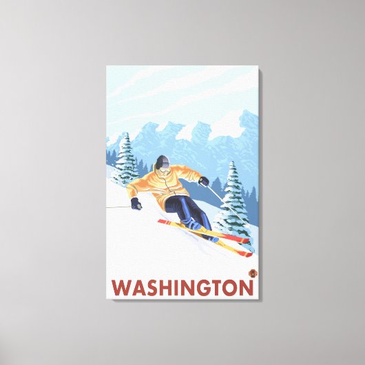 Toile Ski de neige - Washington (Recto)