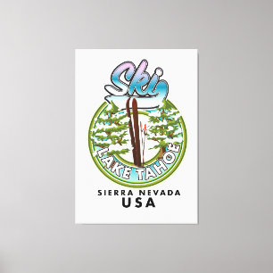 Toile Ski Lake Tahoe Sierra Nevada USA