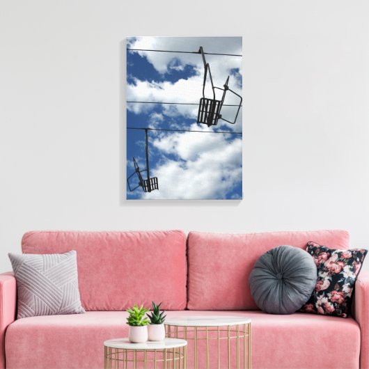 Toile Ski Lift et Sky (Insitu(Salon))