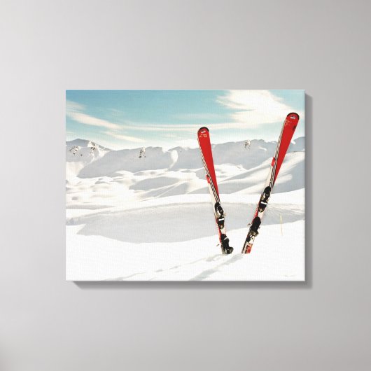 Toile Skis rouges (Recto)